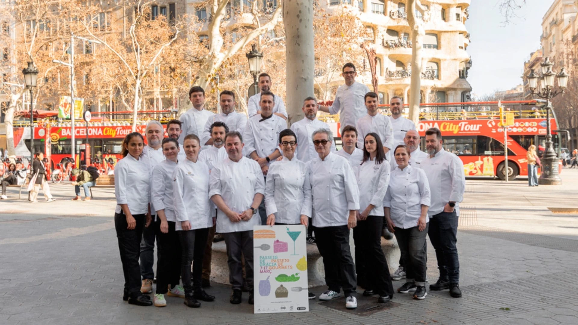 Chefs en Barcelona en la feria de passeig de gourmets